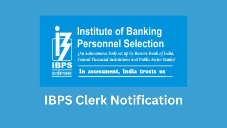 ibps clerk notification 2024