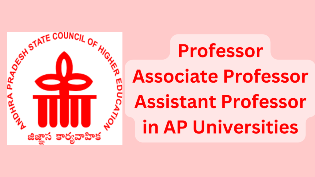 Assistant Professor Recruitment 2023 in AP Universities