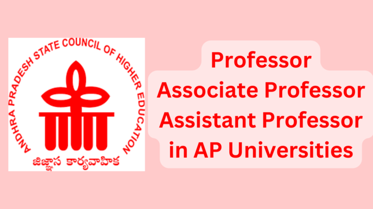 Assistant Professor Recruitment 2023 in AP Universities