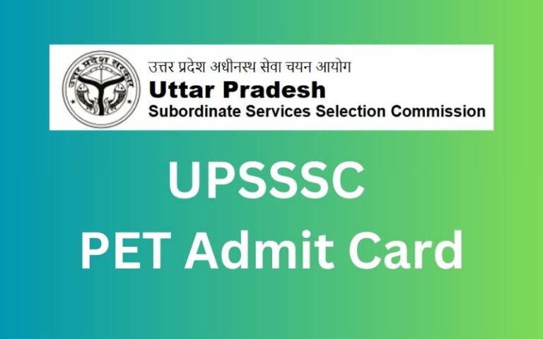 UPSSSC PET Admit Card 2023