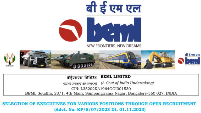 BEML Recruitment 2023 Notification