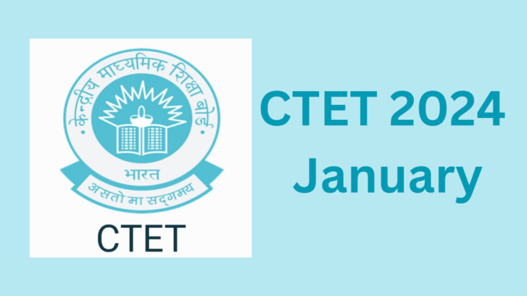 CTET 2024 January Registration