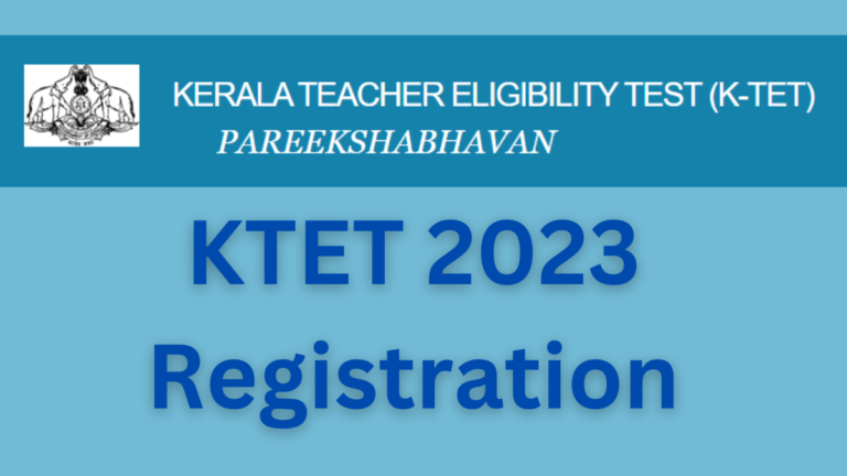 KTET 2023 October Registration