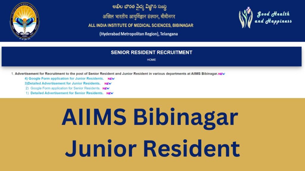 AIIMS Bibinagar Junior Resident 2023