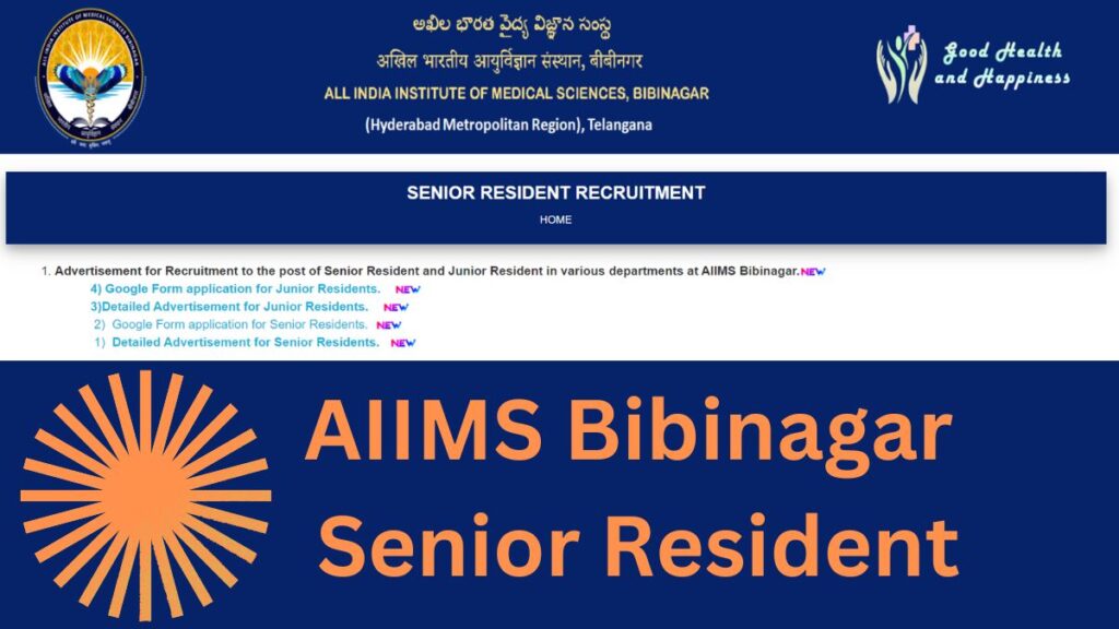 AIIMS Bibinagar Senior Resident 2023