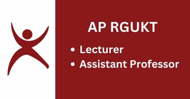 AP RGUKT Faculty Recruitment 2024