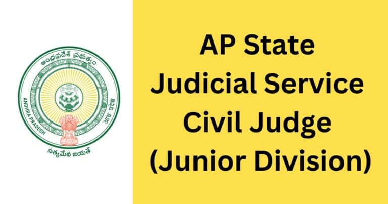 AP State Judicial Service Civil Judge (Junior Division)