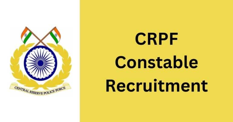 CRPF Constable Recruitment 2024