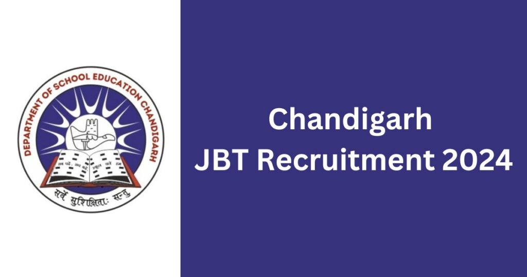 Chandigarh JBT Recruitment 2024