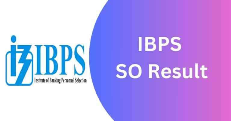 IBPS SO Prelims Result 2024