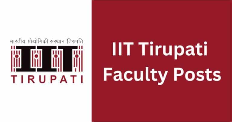 IIT Tirupati Recruitment 2024