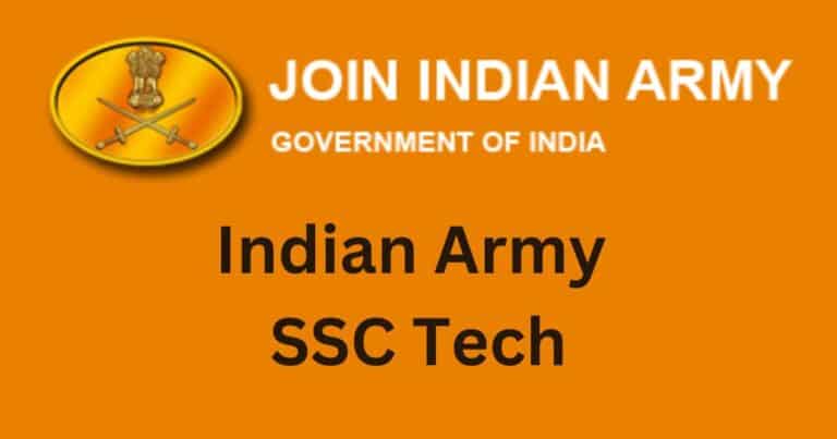 Indian Army SSC Tech Recruitment 2024