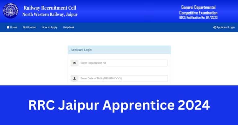 RRC Jaipur Apprentice 2024