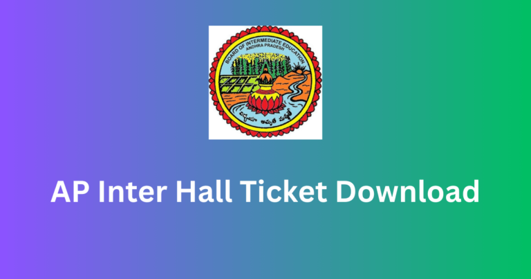 AP Inter Hall Ticket Download 2024