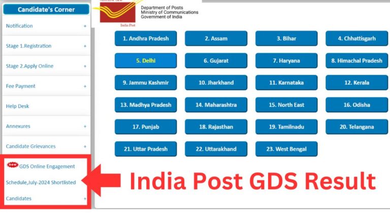 India Post GDS Result 2024