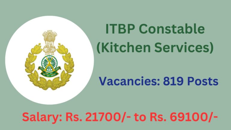 ITBP Constable Recruitment 2024